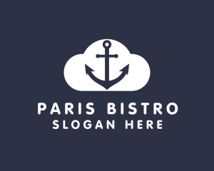 Sailor Anchor Cloud  logo design