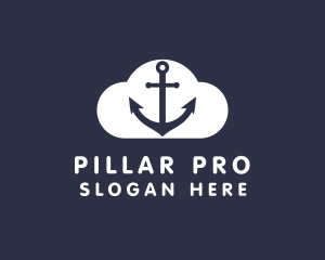 Sailor Anchor Cloud  logo design