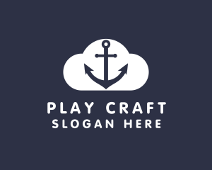 Sailor Anchor Cloud  logo design