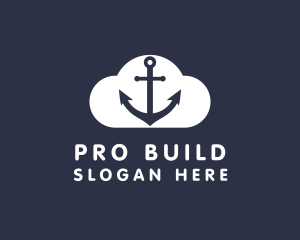 Sailor Anchor Cloud  logo design