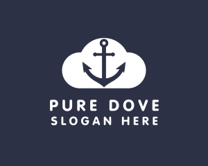 Sailor Anchor Cloud  logo design