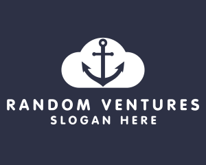 Sailor Anchor Cloud  logo design