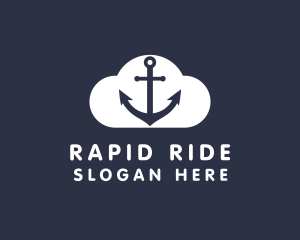 Sailor Anchor Cloud  logo design