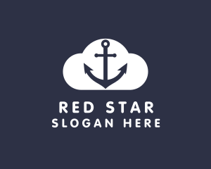 Sailor Anchor Cloud  logo design