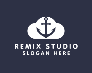 Sailor Anchor Cloud  logo design