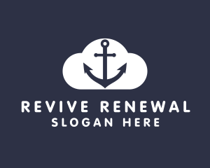 Sailor Anchor Cloud  logo design