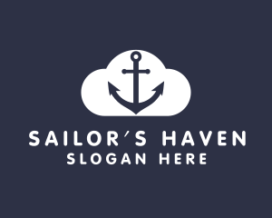 Sailor Anchor Cloud  logo design