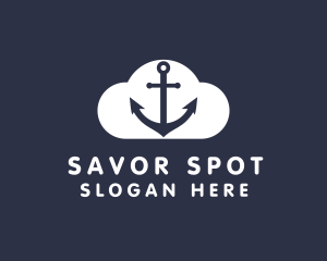 Sailor Anchor Cloud  logo design