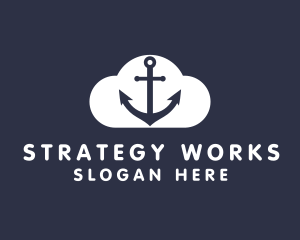 Sailor Anchor Cloud  logo design