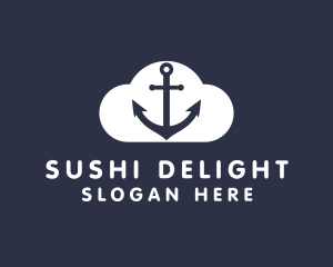 Sailor Anchor Cloud  logo design