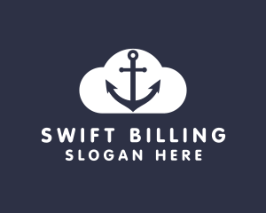 Sailor Anchor Cloud  logo design