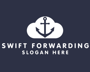 Sailor Anchor Cloud  logo design