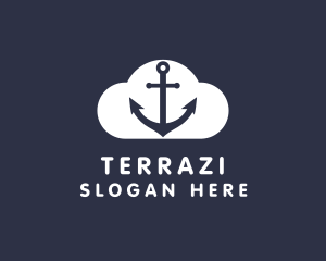 Sailor Anchor Cloud  logo design