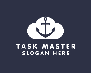 Sailor Anchor Cloud  logo design