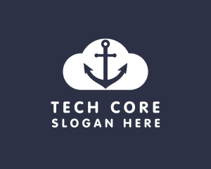 Sailor Anchor Cloud  logo design