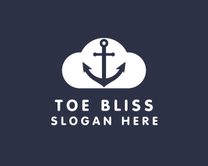 Sailor Anchor Cloud  logo design