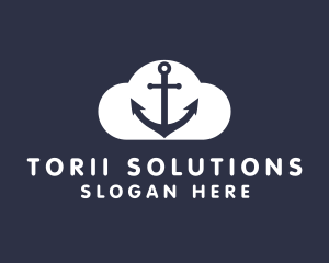 Sailor Anchor Cloud  logo design