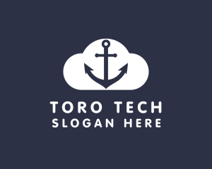 Sailor Anchor Cloud  logo design