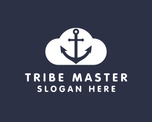 Sailor Anchor Cloud  logo design