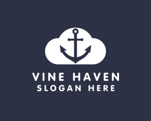 Sailor Anchor Cloud  logo design