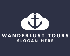 Sailor Anchor Cloud  logo design