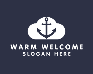 Sailor Anchor Cloud  logo design