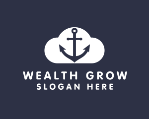 Sailor Anchor Cloud  logo design