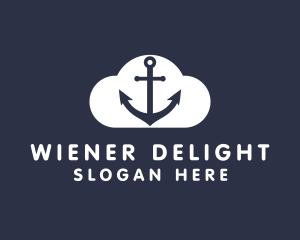 Sailor Anchor Cloud  logo design