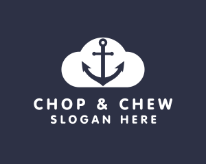 Sailor Anchor Cloud  logo design