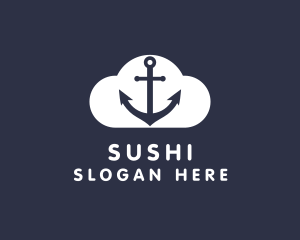 Sailor Anchor Cloud  logo design