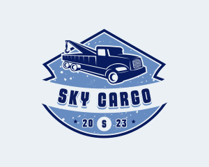 Pickup Tow Truck logo design