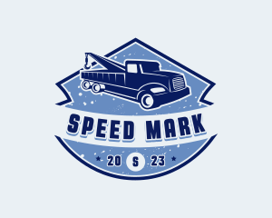 Pickup Tow Truck logo design