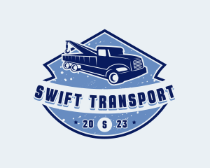 Pickup Tow Truck logo design