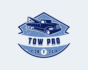 Pickup Tow Truck logo design