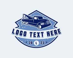 Pickup Truck - Pickup Tow Truck logo design