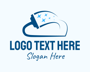 Space - Cloud Cleaning Vacuum logo design