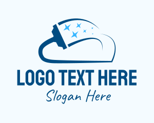 Blue - Cloud Cleaning Vacuum logo design