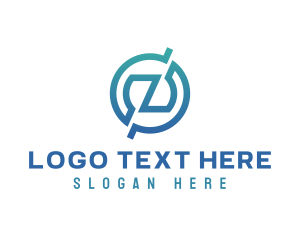 Lettermark Z - Gradient Mechanical Z logo design
