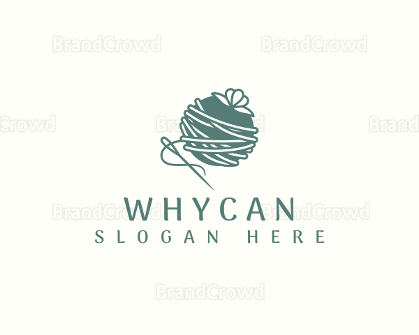 Sewing Needle Yarn Logo