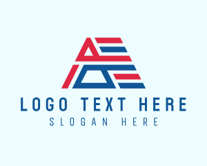 American - Political Letter A logo design