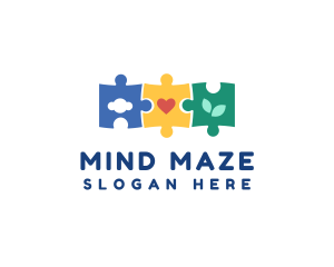 Puzzle - Nursery Puzzle Toy logo design