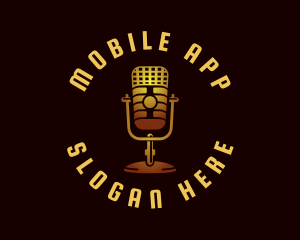 Podcast - Podcast Radio Microphone logo design