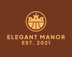 Manor - Orange Castle Kingdom logo design