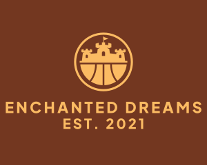 Fairytale - Orange Castle Kingdom logo design