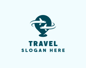 Travel Plane Flight logo design