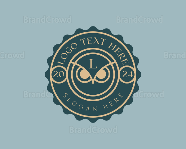 Owl Bird Aviary Logo