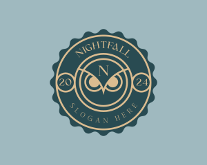 Nocturnal - Owl Bird Aviary logo design