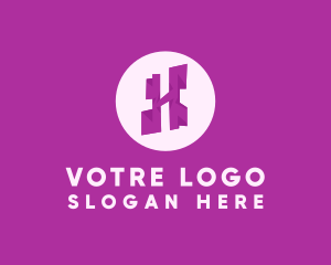 Purple Letter H Logo