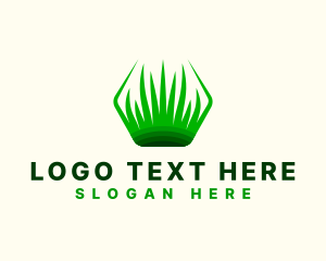 Hexagon - Grass Garden Landscaping logo design