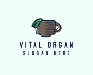 Organic Tea Cup  logo design